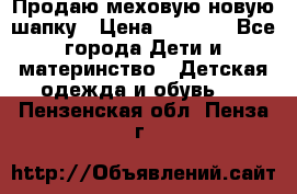 Продаю меховую новую шапку › Цена ­ 1 000 - Все города Дети и материнство » Детская одежда и обувь   . Пензенская обл.,Пенза г.